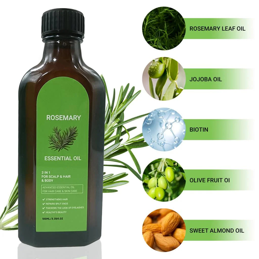 Rosemary Hair Care Oil – Nourishing & Moisturizing Formula for Dry and Damaged Hair