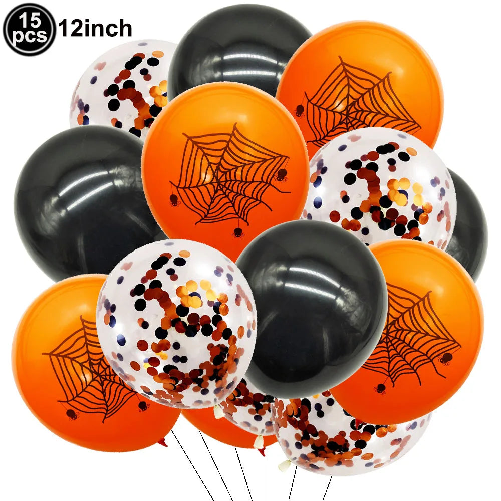 Halloween 12-Inch Latex Balloons for Spooky Party Decorations