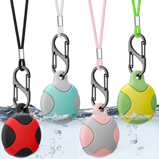 AirTag Necklace for Kids with Keychain and Adjustable Stopper Design, Waterproof AirTag Keychain for Kids and Adults, Soft Silicone Case Holder.