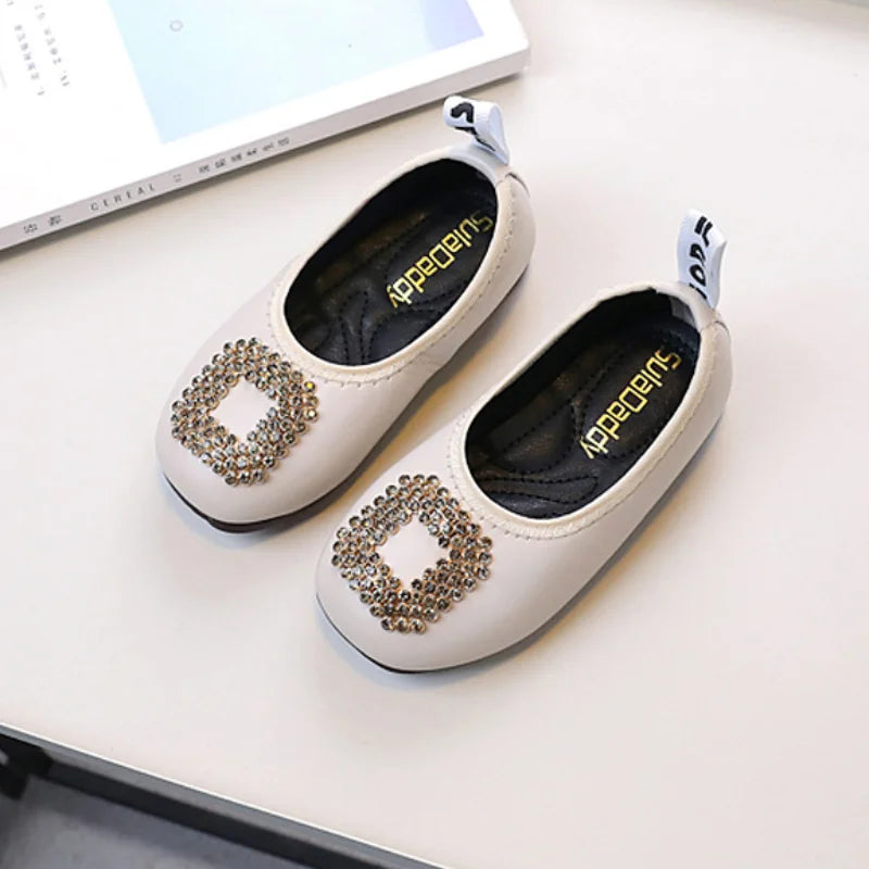 Children's PU Leather Princess Flats – Non-Slip, Soft, Classic Ballet Moccasins
Perfect for Spring & Autumn | Girls' Slip-On Dress Shoes