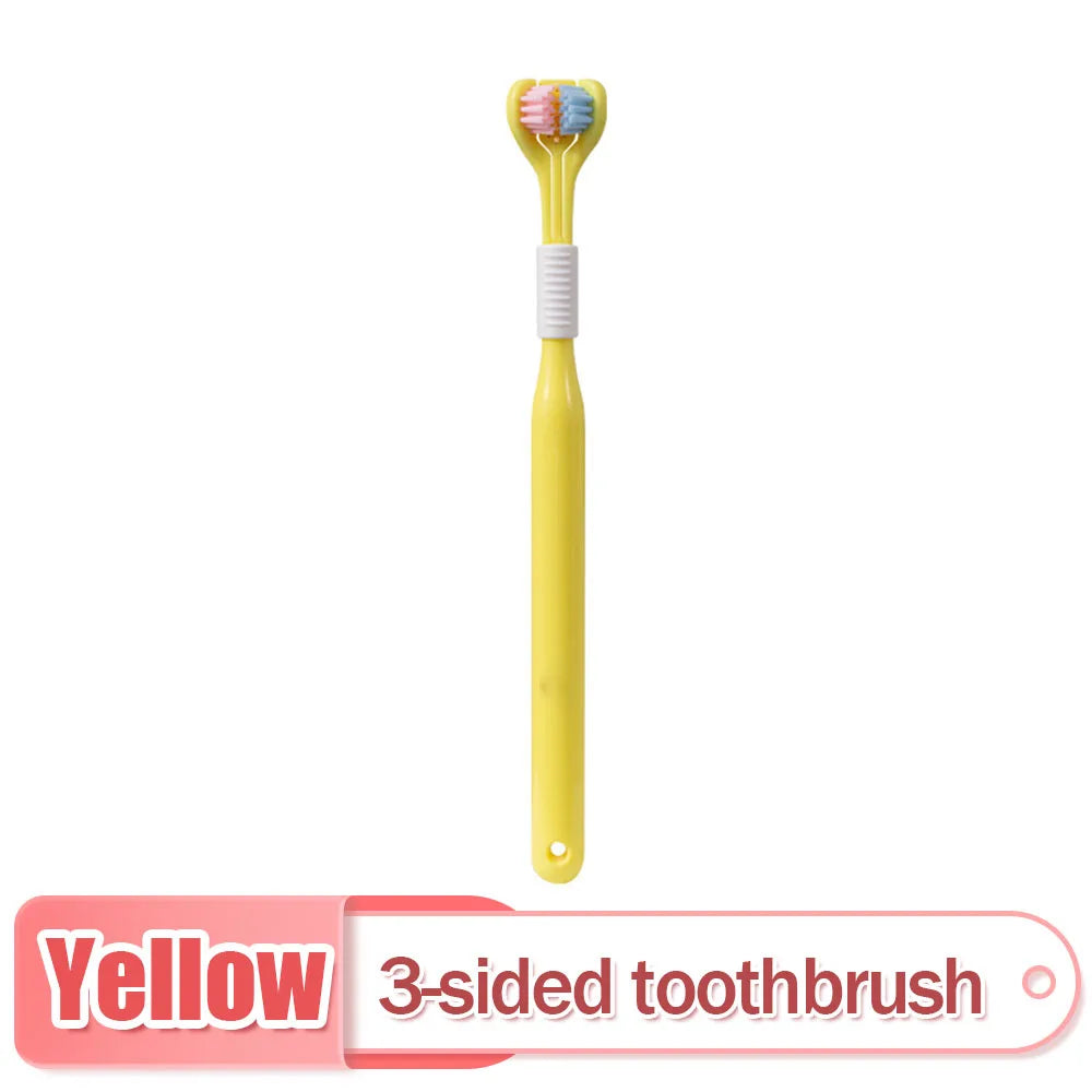 Three-Sided Toothbrush with Soft Ultra-Fine Bristles – Complete Oral Care & Gentle Teeth Cleaning