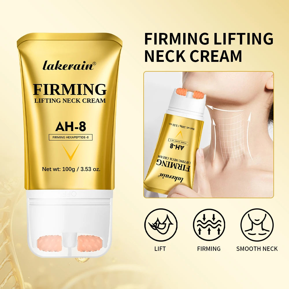 AH-8 Moisturizing Neck Cream, Firming Care for the Appearance of Crepey Skin, Hydrating Daily Skincare