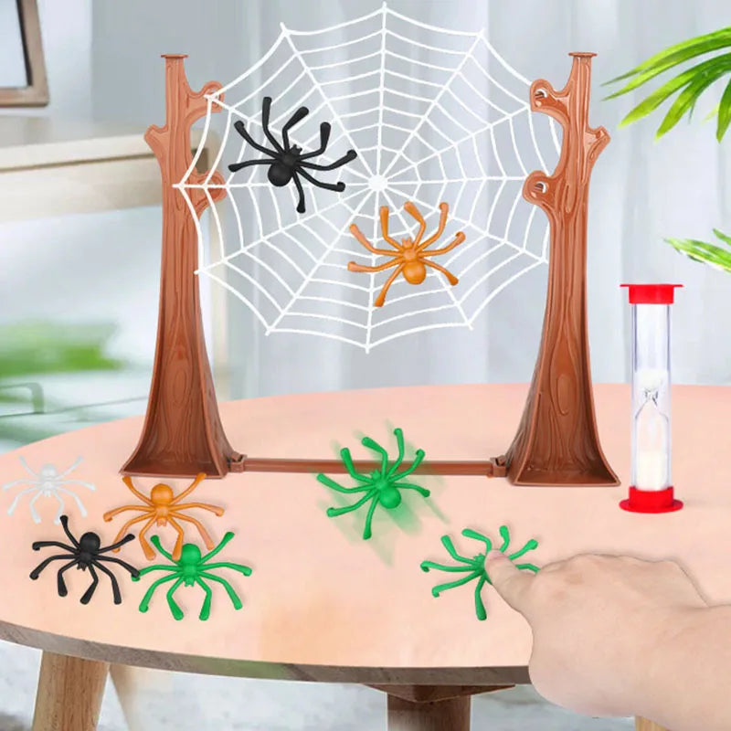 Pop-Out Spider Prank Box – Handmade Wooden Scare Box with Rubber Spider, Funny Surprise Joke Toy for Parties and Halloween