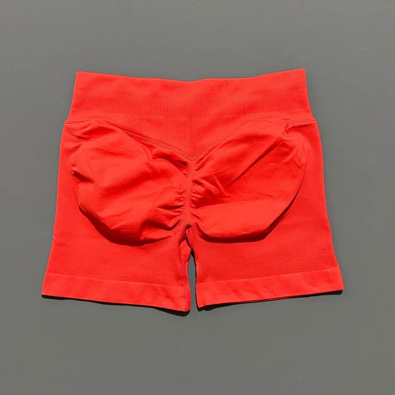 Women’s Seamless Biker Shorts – 4.5″ Low-Waist Fitness & Workout Shorts