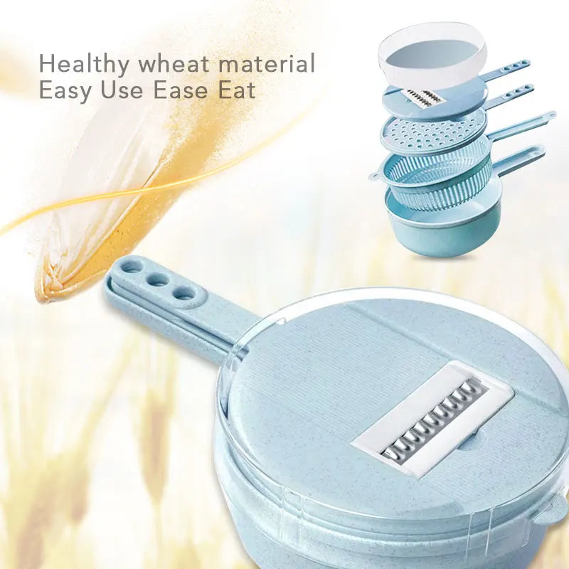 Vegetable Slicer and Grater with Collection Container