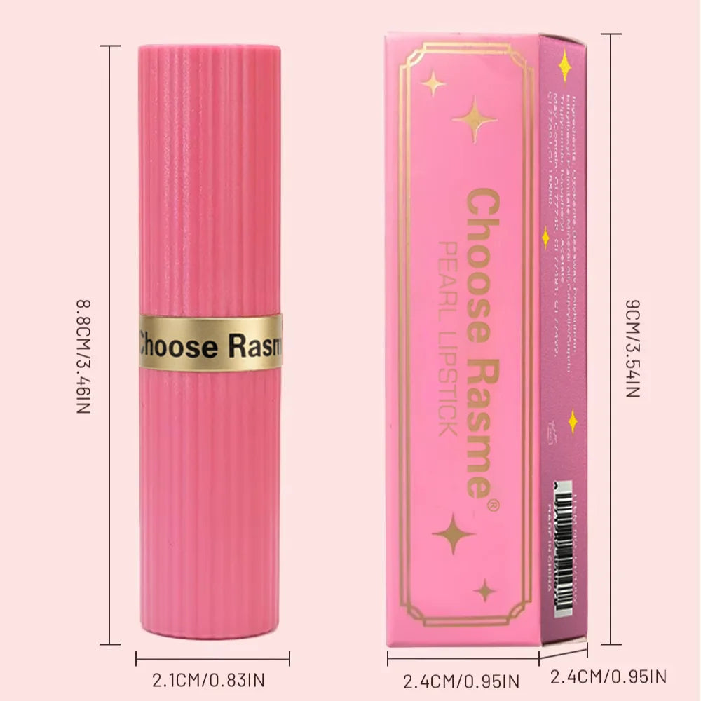 Pearlescent Velvet Lipstick – Long-Lasting Metallic Shimmer Finish, Waterproof Makeup