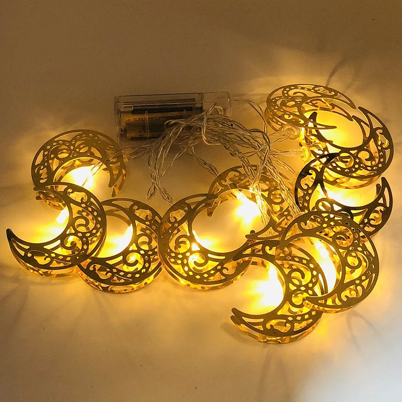 Ramadan & Eid LED Lantern String Lights – Decorative Hanging Lights for Home, Party & Festival Decor