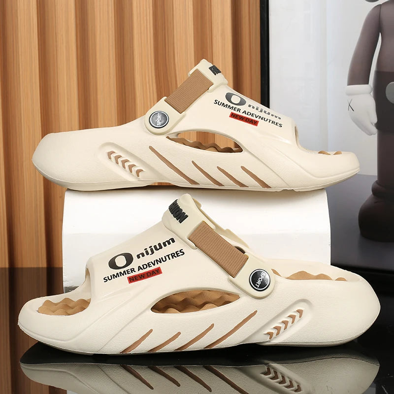 Men's EVA Platform Slides — Soft-Sole Sandals for Indoor & Outdoor Wear