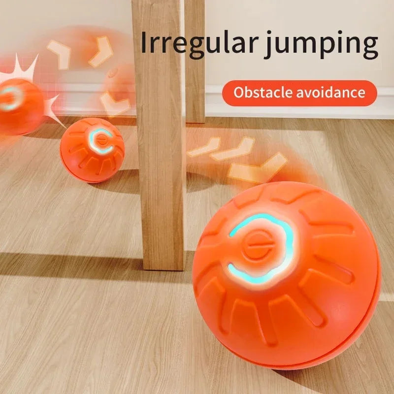 USB Rechargeable Interactive Pet Ball, Automatic Moving Toy for Puppies, Dogs, and Cats