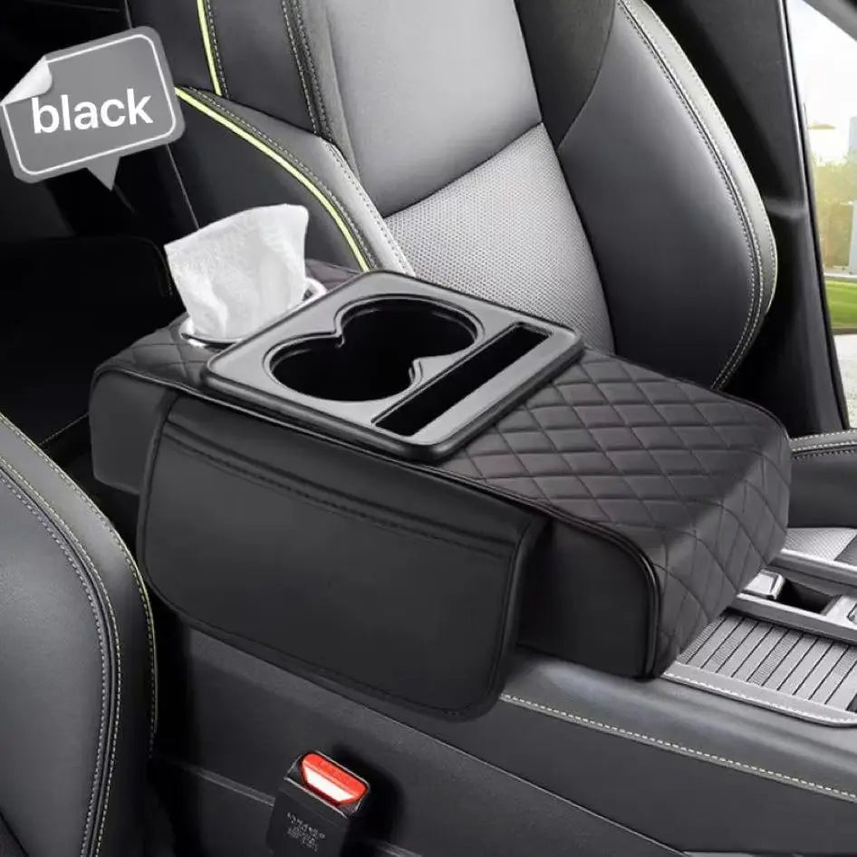 Quilted Car Armrest Organizer