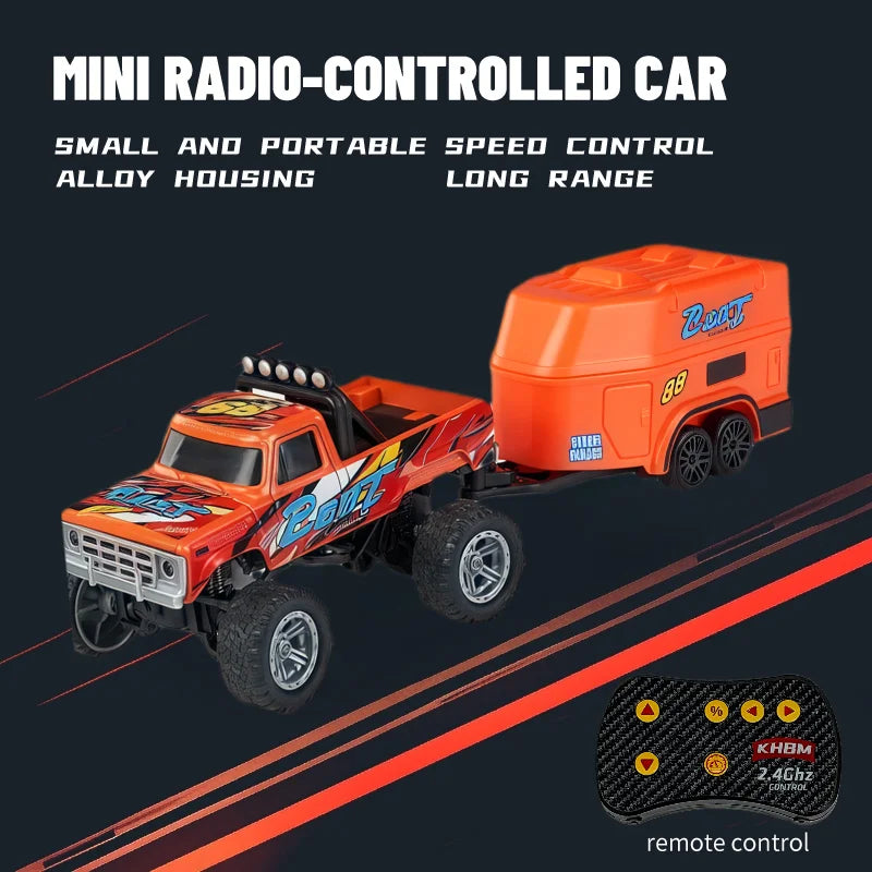 1/64 Scale Mini Alloy Remote Control Car – Portable RC Toy with Up to 60 Minutes Runtime – Fun Electronic Gift for Children