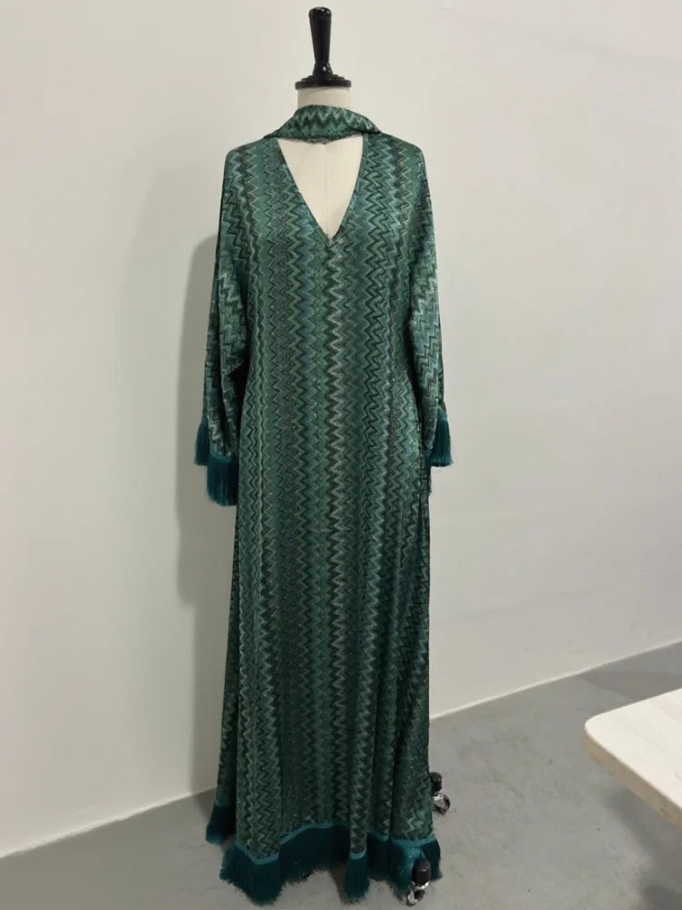 Women's Tassel Maxi Dress