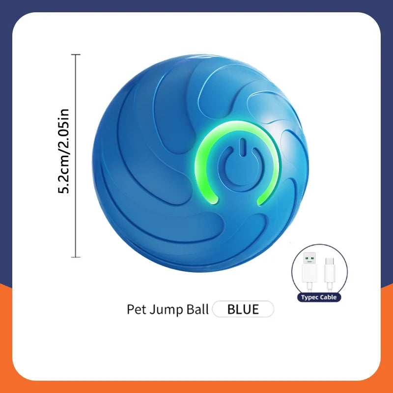 USB Rechargeable Interactive Pet Ball, Automatic Moving Toy for Puppies, Dogs, and Cats