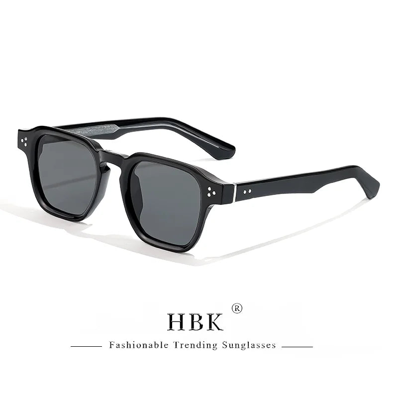 HBK Square Gradient Sunglasses — UV400 Vintage Style for Men