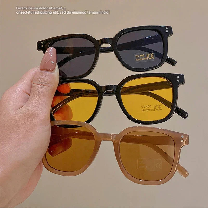 Kids Vintage Square Sunglasses – UV400 Protection | Cute Outdoor Fashion Shades for Girls & Boys