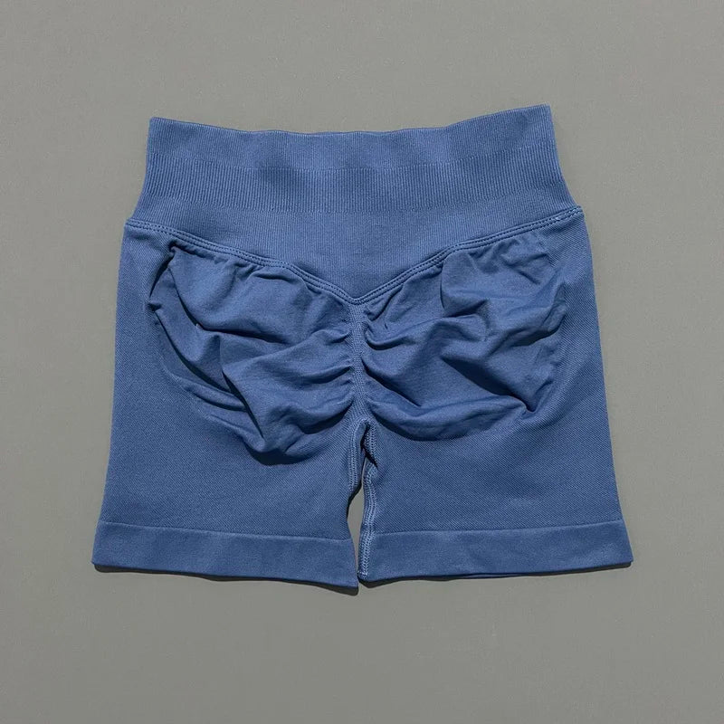 Women’s Seamless Biker Shorts – 4.5″ Low-Waist Fitness & Workout Shorts