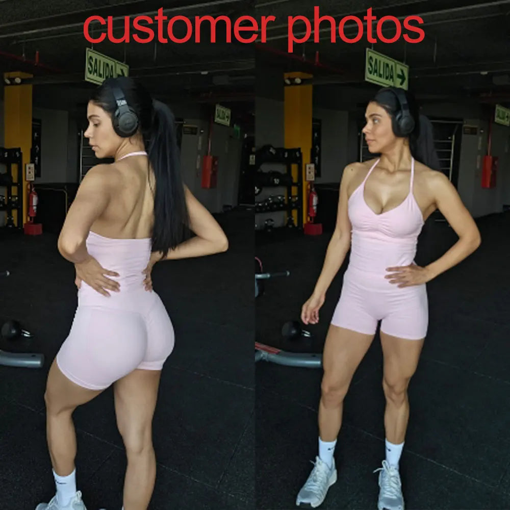 Women's Seamless Longline Yoga Tank Top with Removable Pads