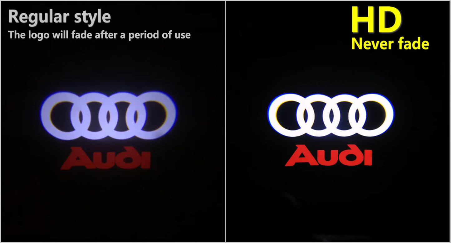 HD LED Car Door Welcome Logo Projector Lights for Audi A3 A4 A5 A6 A7 Q3 Q5 Q7 S3 S4 S5 RS SQ5 S Line Quattro Models