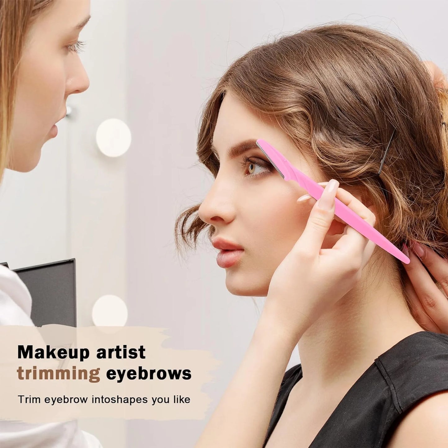 Eyebrow Trimmer & Face Razor for Women – Portable Hair Removal Blade, 5 to 40 Pcs