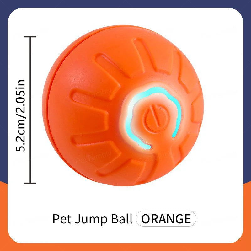 USB Rechargeable Interactive Pet Ball, Automatic Moving Toy for Puppies, Dogs, and Cats