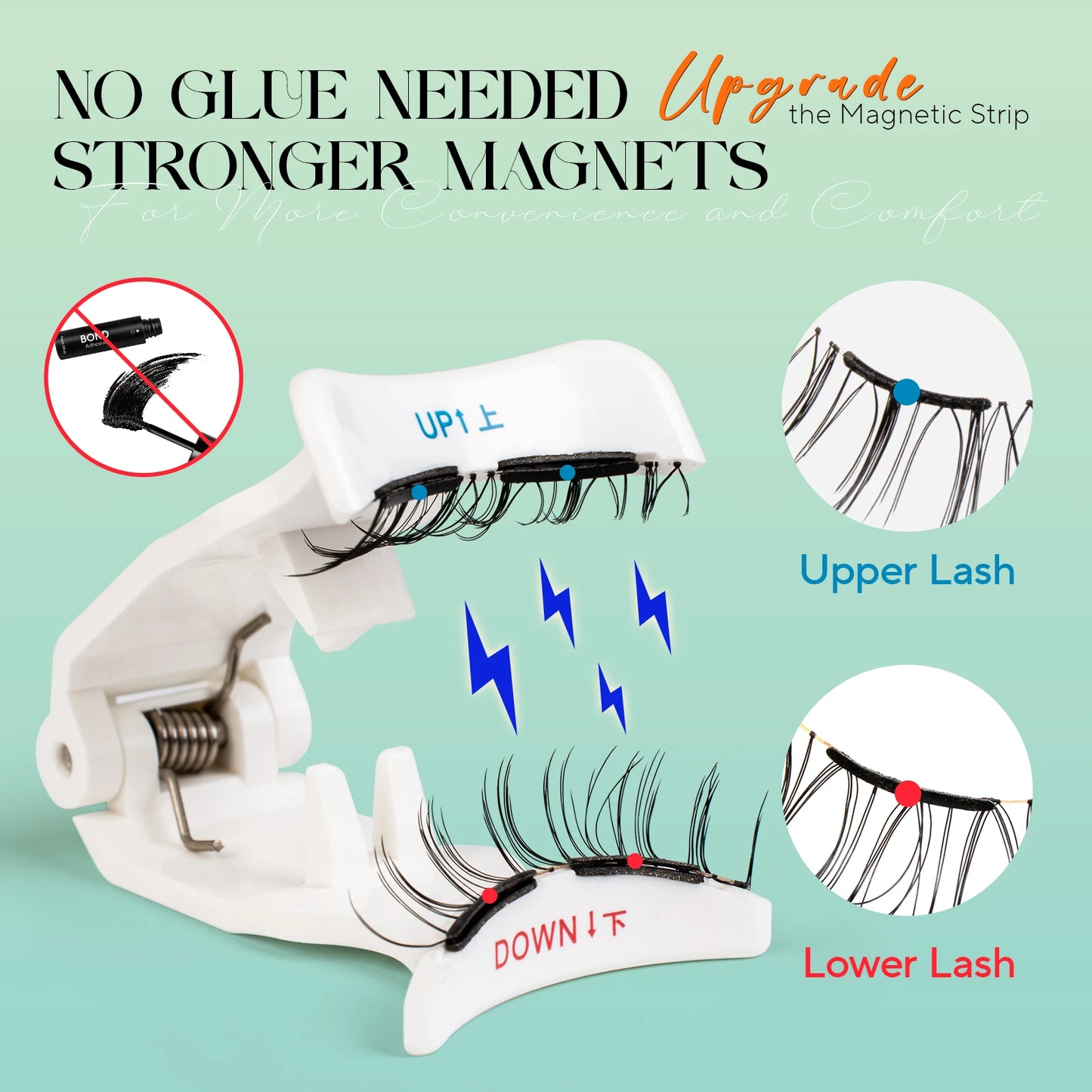 Soft Magnetic Eyelashes – No Glue Needed | Reusable | Natural 3D Look | Easy to Apply