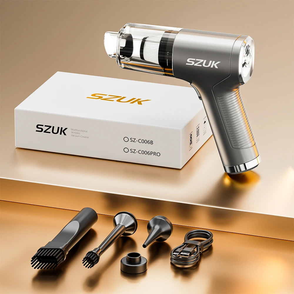 SZUK Cordless Handheld Car Vacuum Cleaner and Air Blower