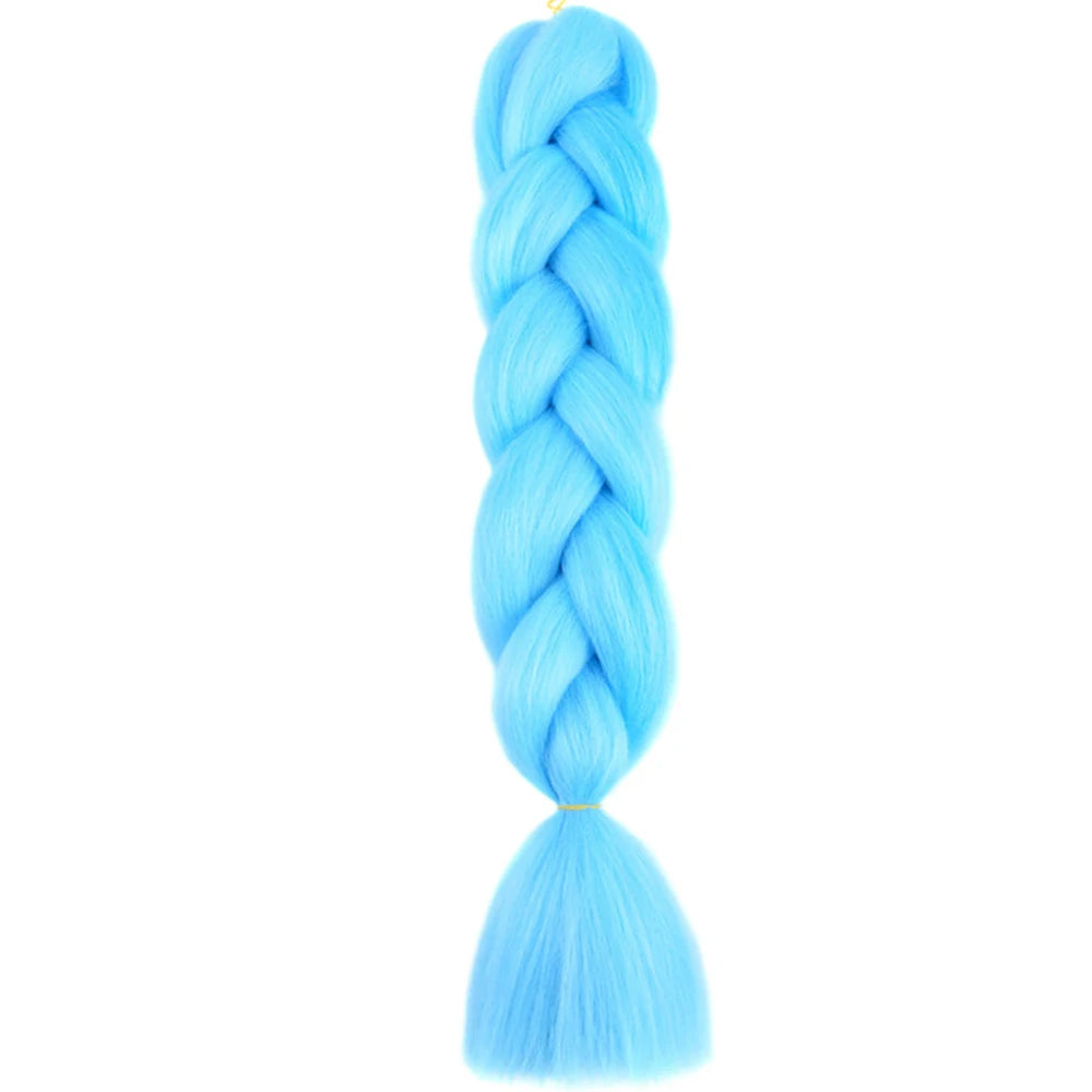 GlowStrands 24” Jumbo Braids for Kids & Adults – Ombre Kanekalon Hair Extensions, Easy Styling & Natural Feel