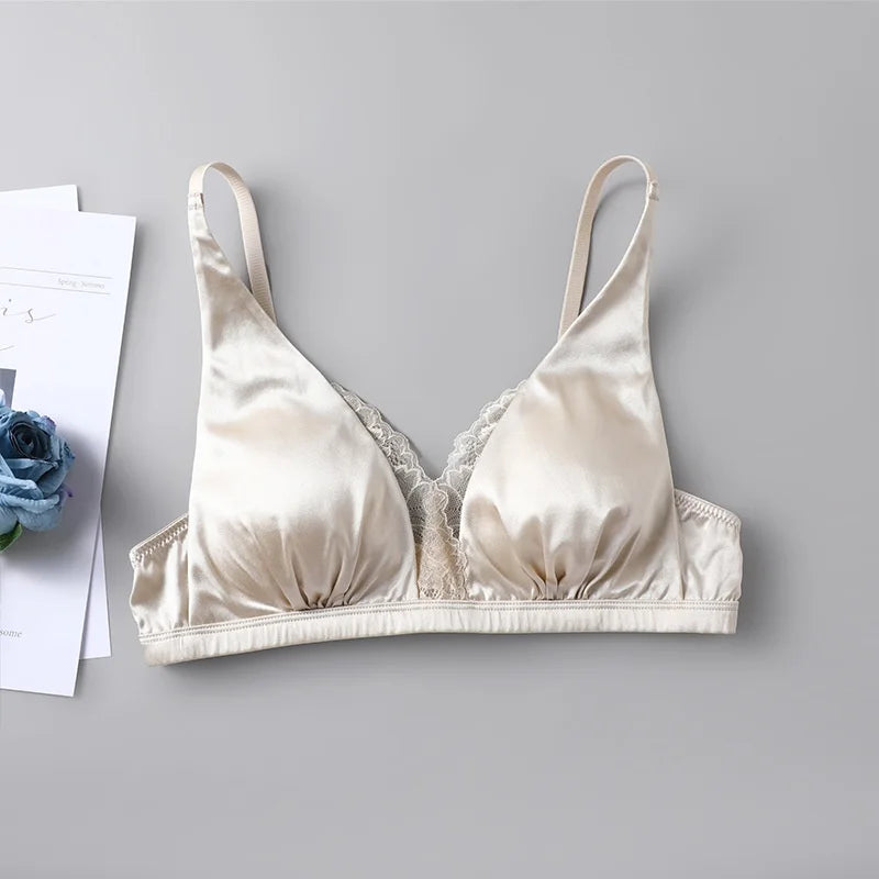 Real Silk Wireless Bralette & Underwear Set