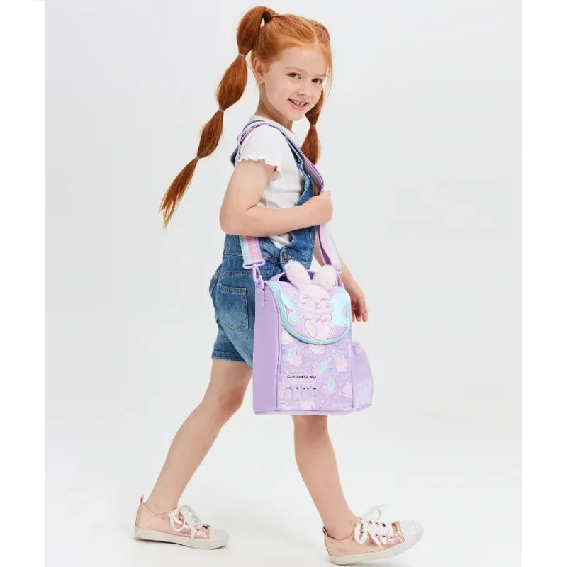 Australian Angel Rabbit Kids Backpack – Cute Cartoon School Bag for Primary Students | Lightweight, Outdoor Leisure Bag, Ideal Christmas Gift