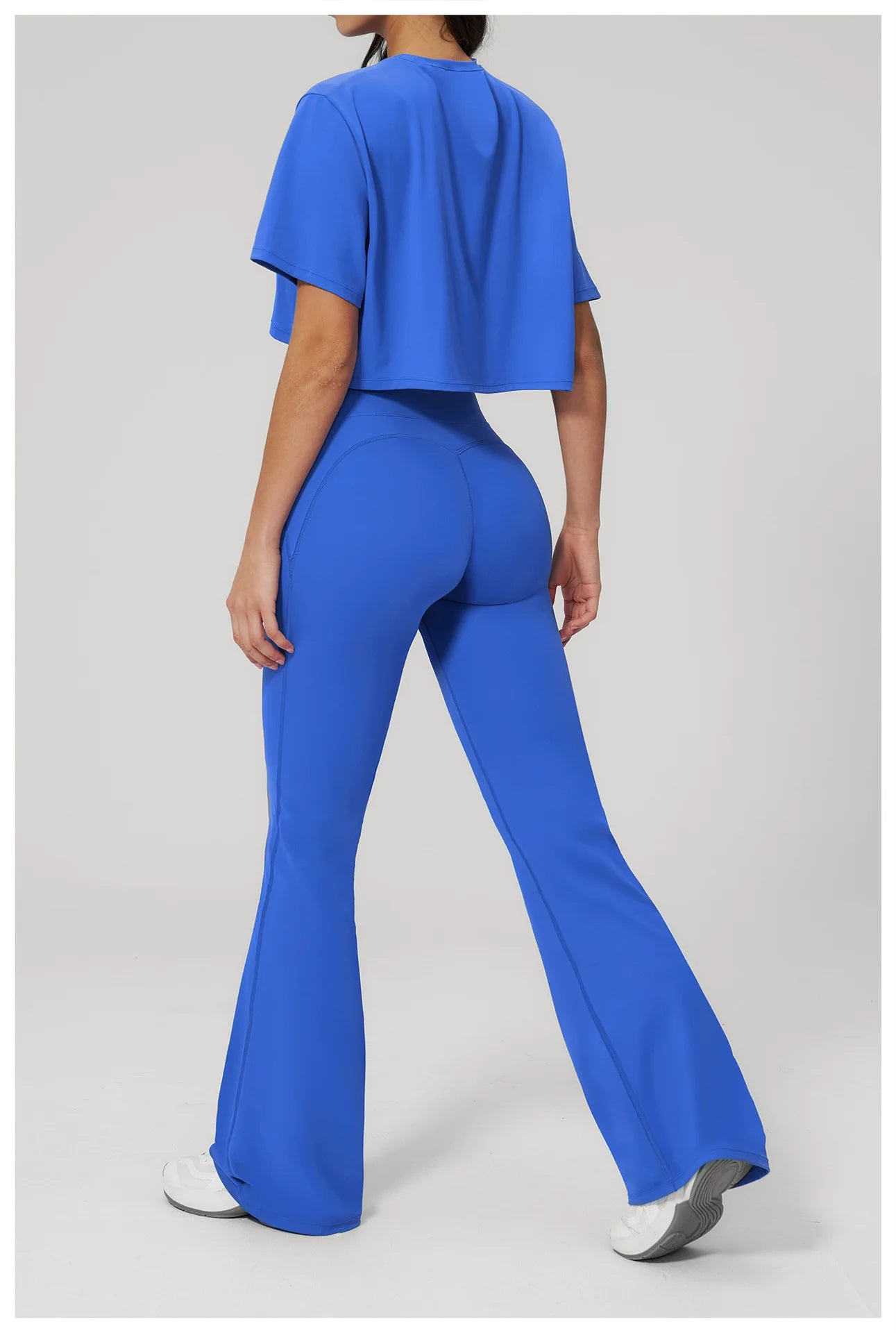 Women's 2-Piece Seamless Yoga Set – Leggings & Crop Top