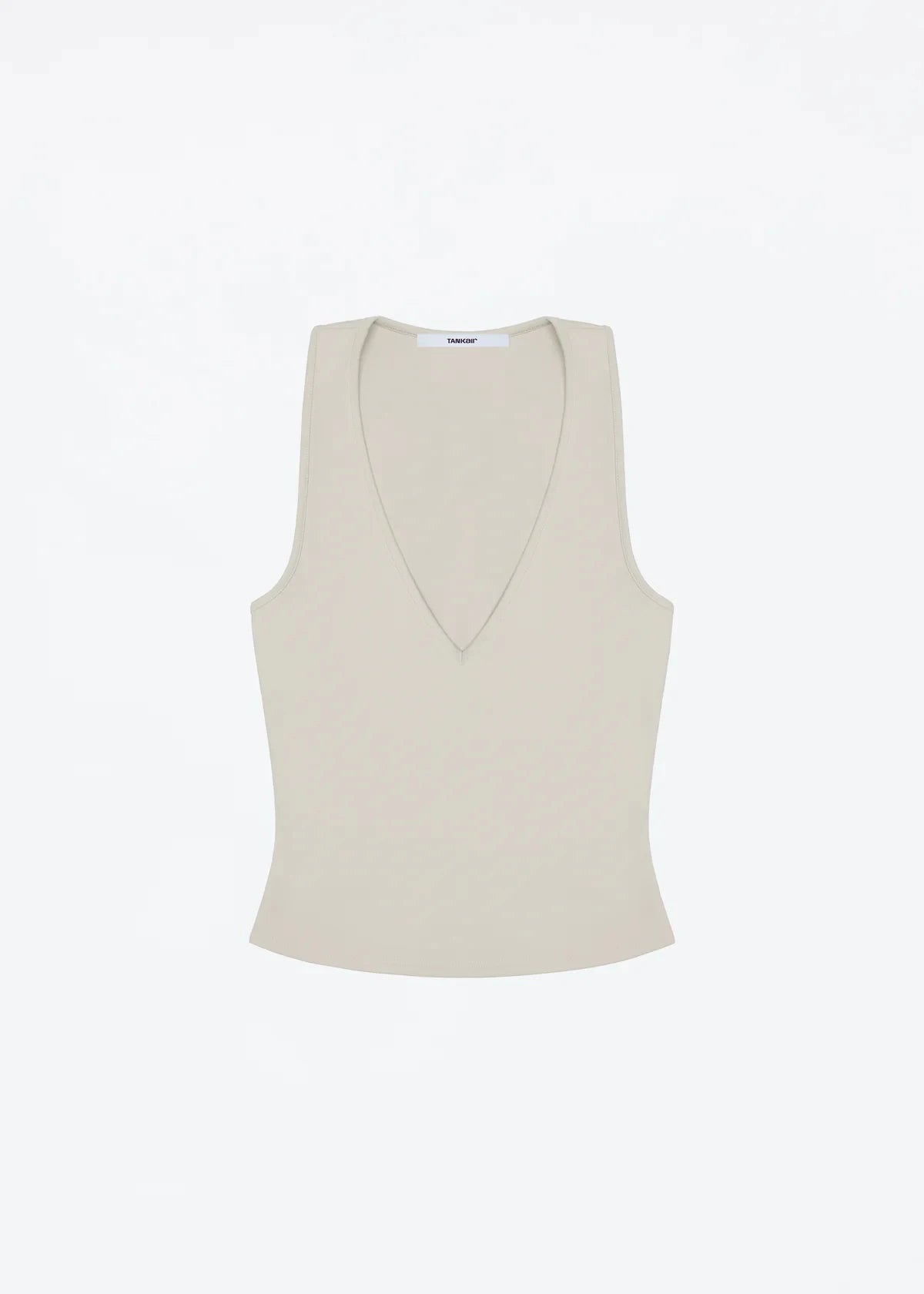 Women’s Solid Color Deep V-Neck Tank Top – Slim Fit, Sleeveless Summer Vest