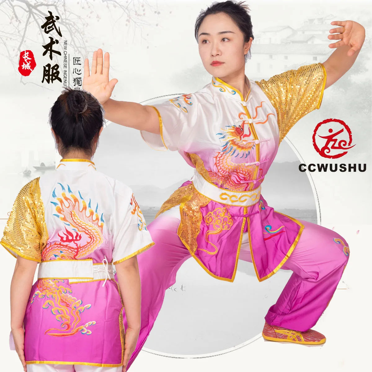 Traditional Chinese Martial Arts Uniform: Wushu Uniform Changquan Nanquan Clothes for Sports and Cultural Activities