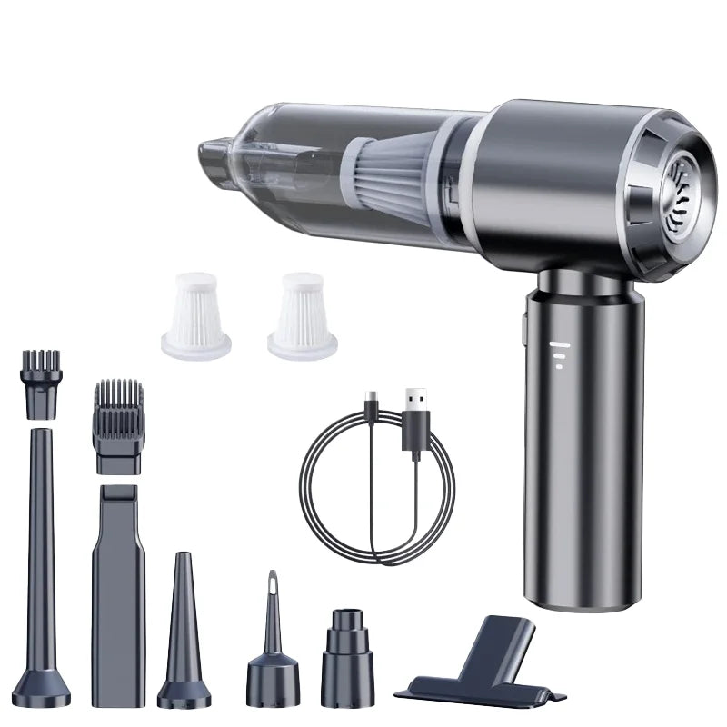 Portable Cordless Car Vacuum Cleaner – High Power Brushless Motor Handheld Vacuum & Air Duster