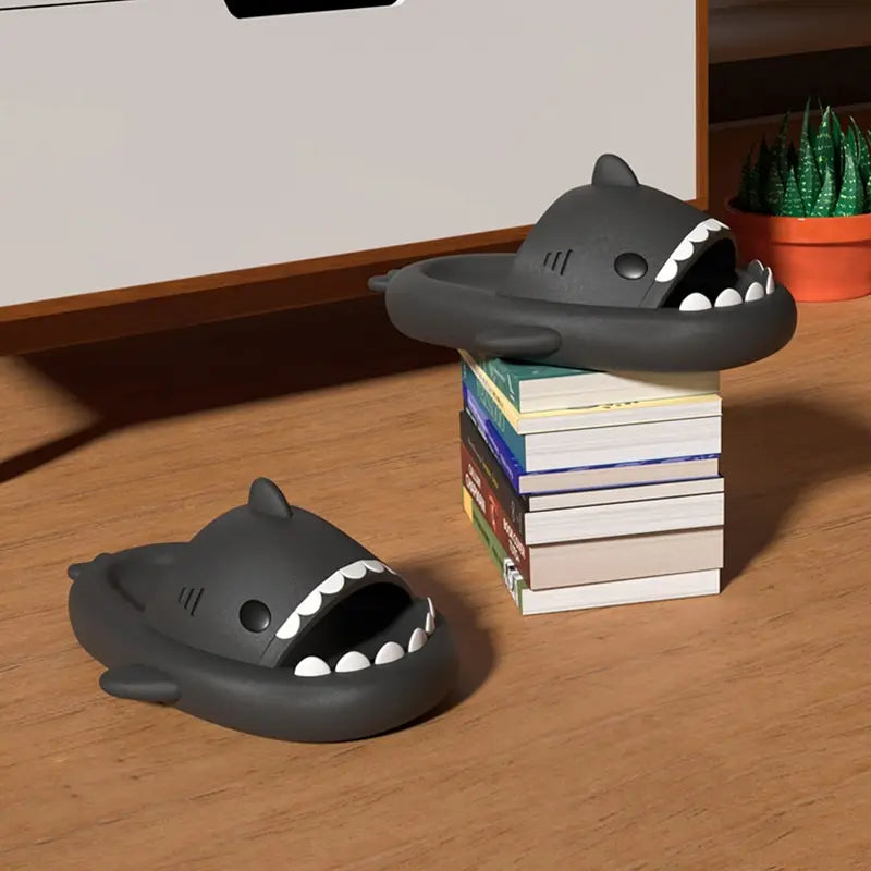 Shark Slippers – Soft Cloud Slides for Women & Men | Indoor/Outdoor EVA Mules | Beach & Bathroom Sandals