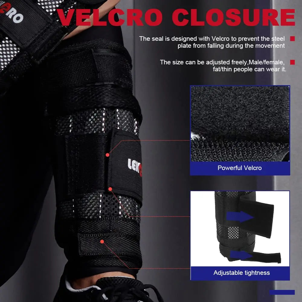 20kg Adjustable Weight Training Suit – Empty Bag Fitness Vest for Running, Strength, Hand & Foot Training