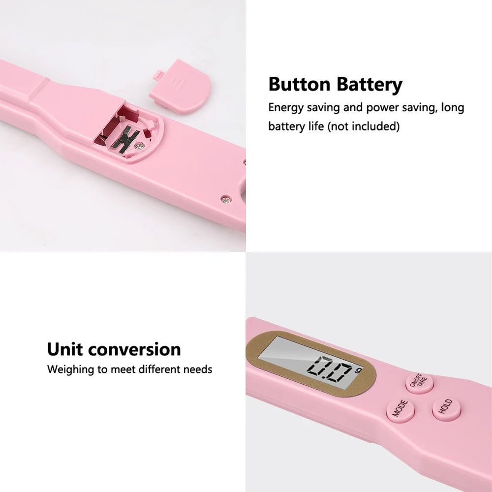 Digital Kitchen Scale 500g/0.1g Precision LCD Measuring Spoon Scale for Food, Flour, Coffee & Milk