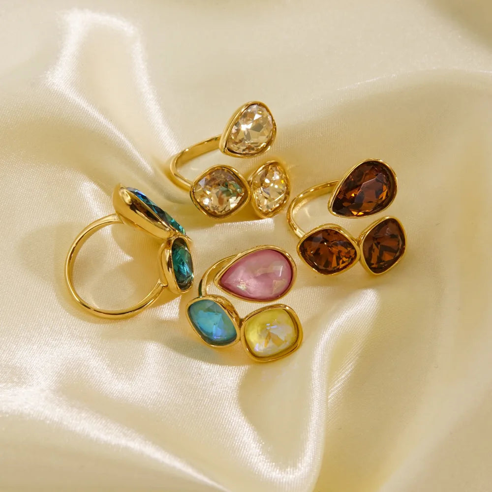 14K Gold-Plated Adjustable Ring