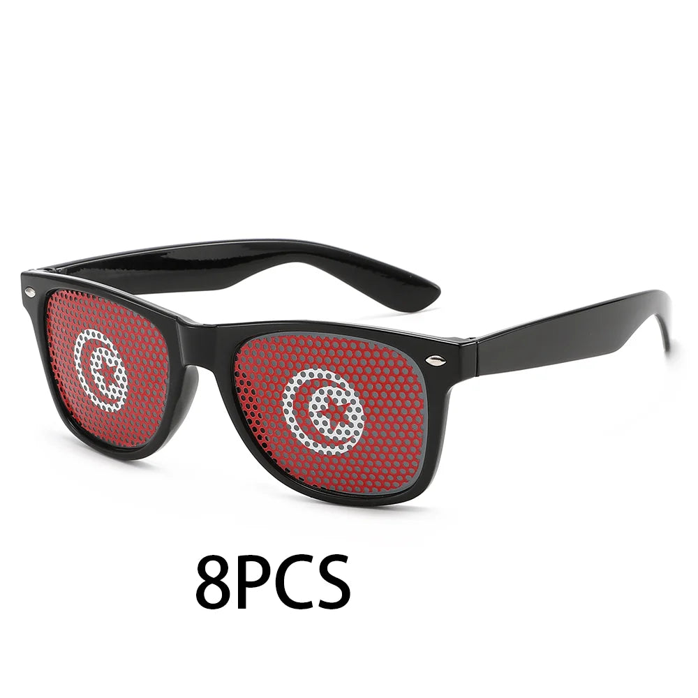 8PCS HD Vision Flag Sunglasses – Football Fan Sports Party Eyewear
