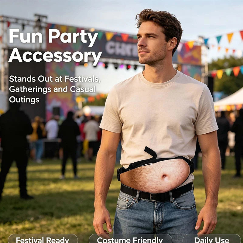 Novelty Beer Belly Waist Bag with Adjustable Strap