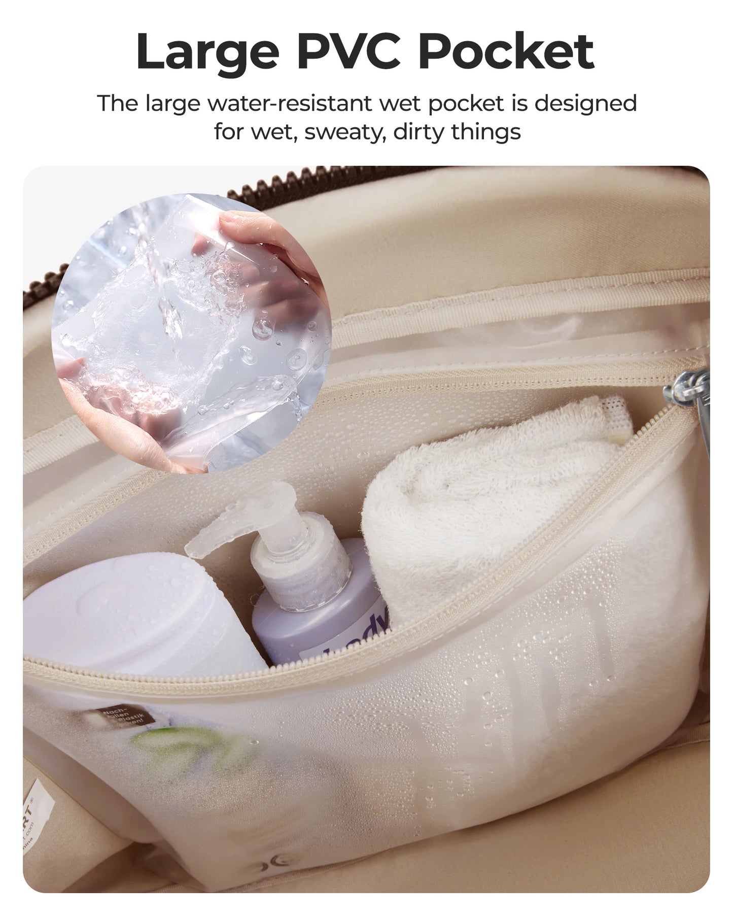 Women’s Travel Duffle Bag with Wet Pocket – Lightweight Water-Resistant Weekender & Gym Carry-On Bag