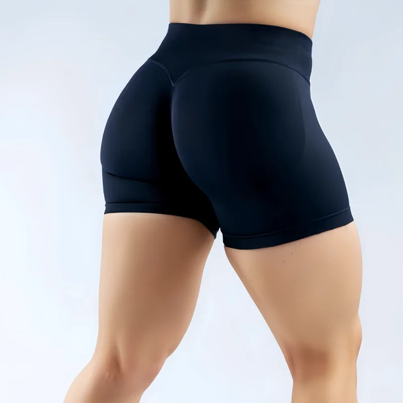 Women’s Seamless Biker Shorts – 4.5″ Low-Waist Fitness & Workout Shorts