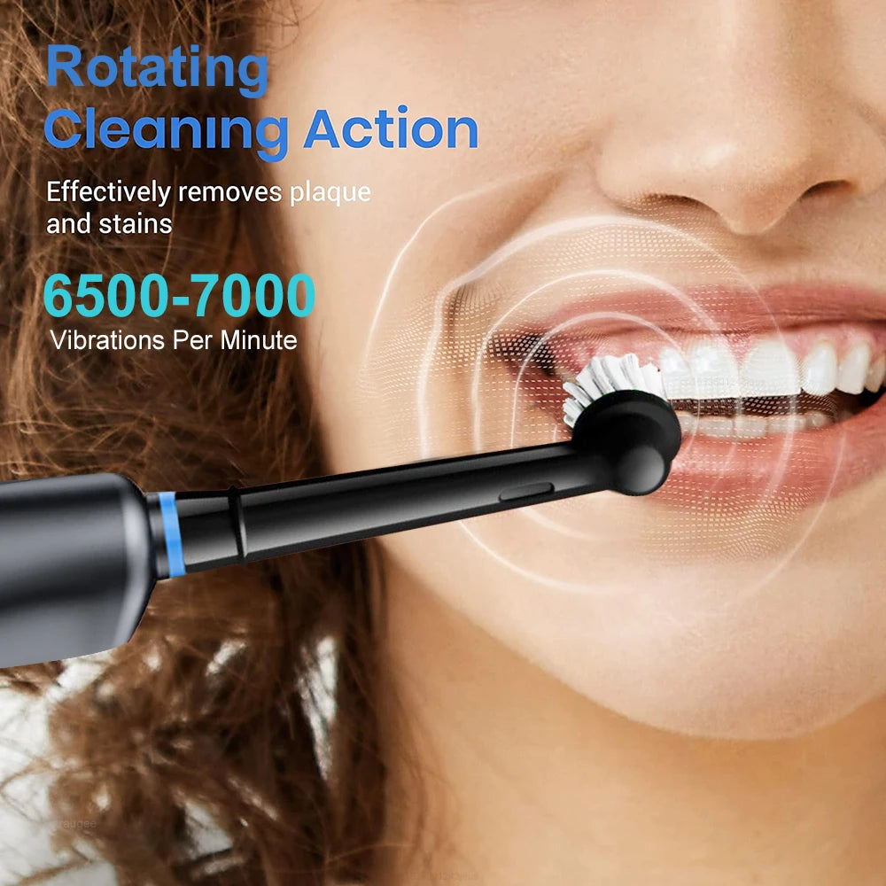 Rechargeable Rotating Electric Toothbrush for Adults, Deep Cleaning, 8 Soft Replacement Brush Heads Included