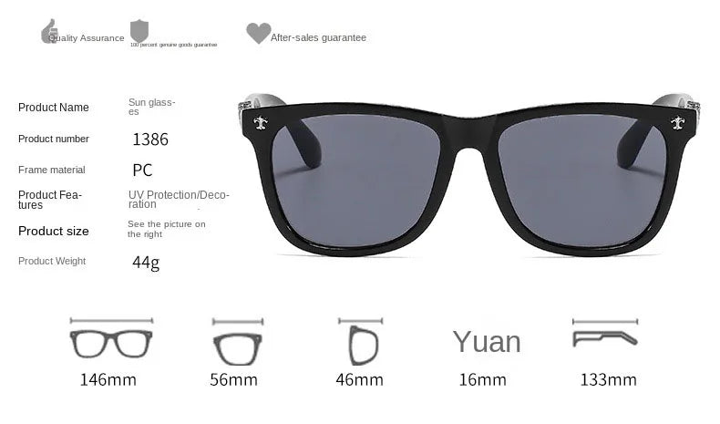 Samjune Square Anti-Blue Light Glasses — Unisex Vintage Eyewear