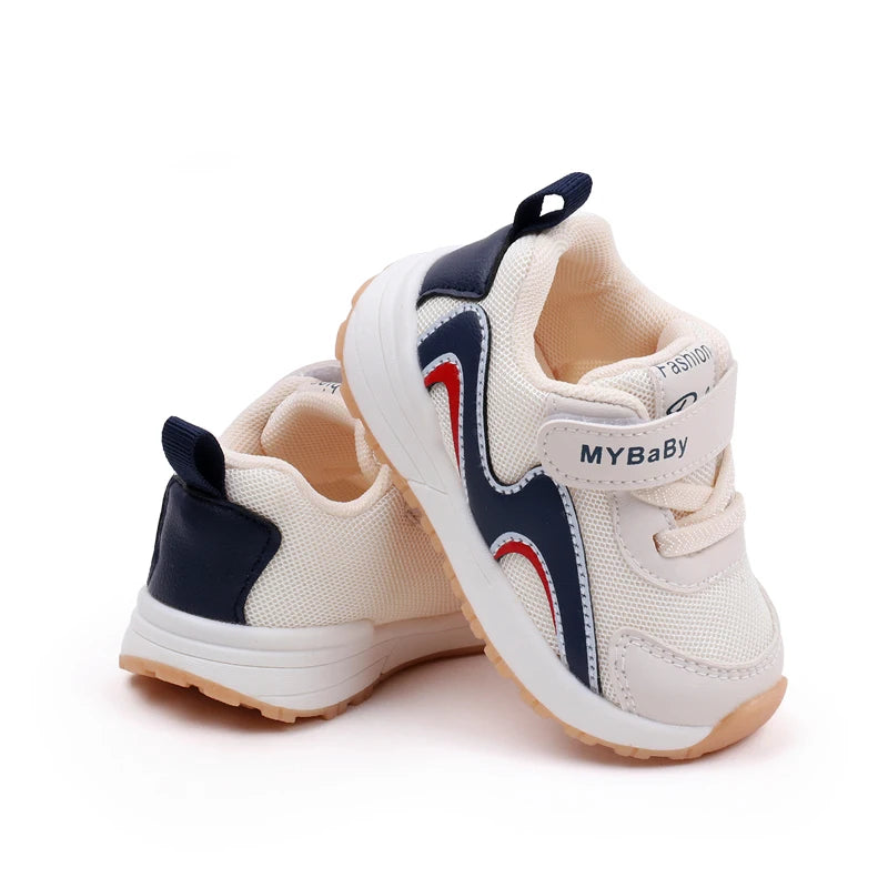 Breathable Soft-Step Toddler Sneakers – Lightweight Anti-Slip Shoes for Boys & Girls (1–3 Years, Spring/Autumn Wear)