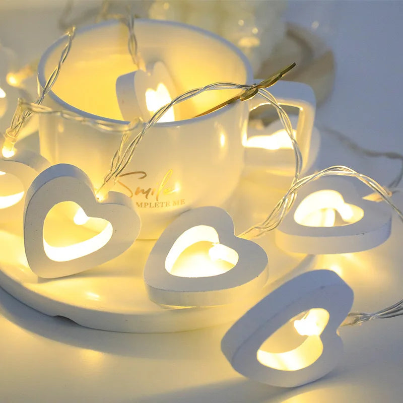 10 LED Heart String Lights – Decorative Garland for Valentine’s Day, Weddings, Birthdays, and Home