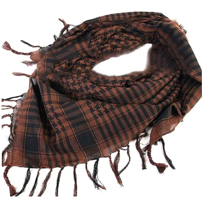 Summer Breathable Man Women Tactical Arab Scarf Fashion Outdoor Lightweight Hijab Scarf Spring Army Plaid Head Scarf Keep Warm