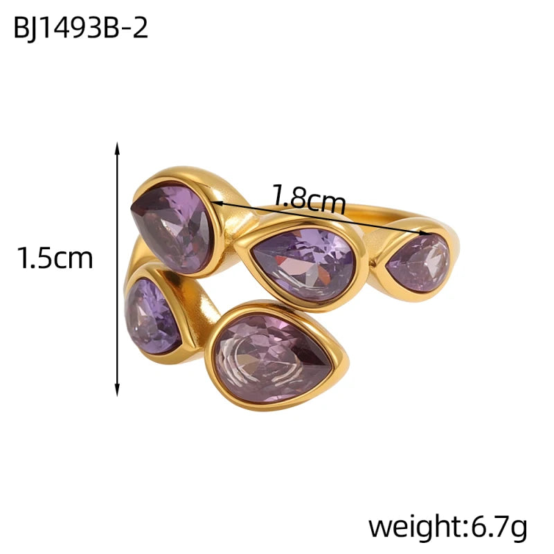 14K Gold-Plated Adjustable Ring