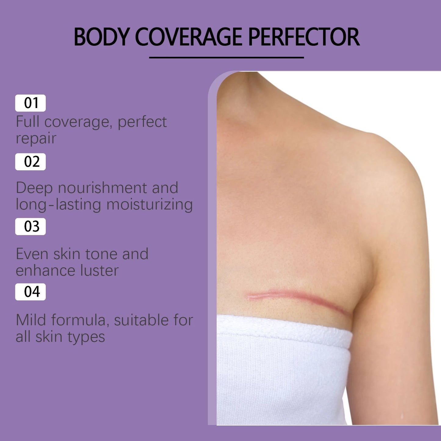 Tattoo Cover Concealer – Long-Lasting Waterproof Matte Full Coverage Body Makeup Foundation (103ml)