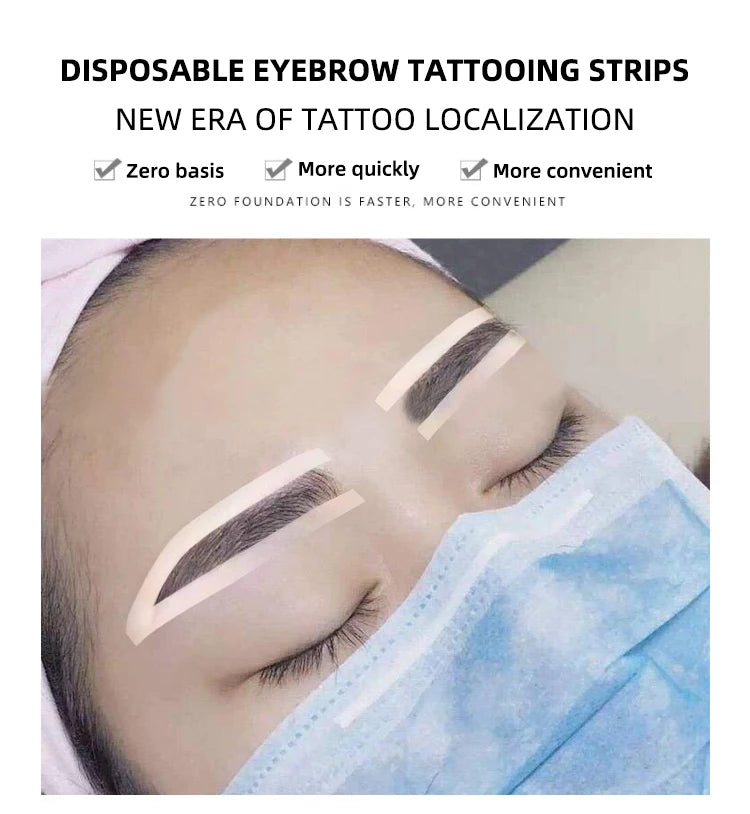 20/50pcs Disposable Eyebrow Design Stencil Airbrush Auxiliary Sticker for Eyebrow Tint Elegant Brows Shaping
