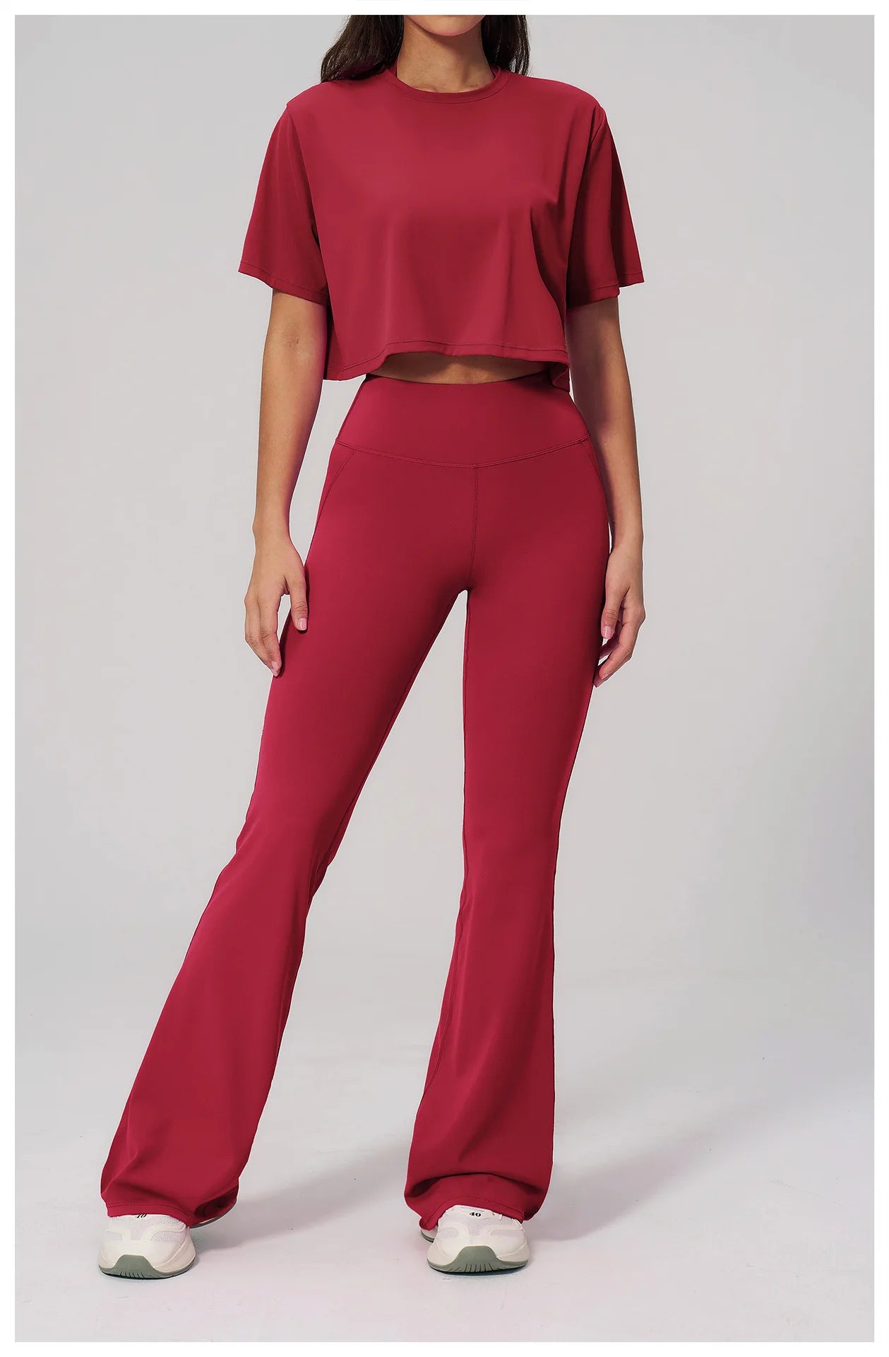 Women's 2-Piece Seamless Yoga Set – Leggings & Crop Top
